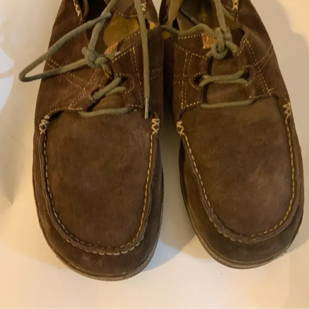OluKai Suede Men's Ohana Lace-Up Moccassins size 10.5